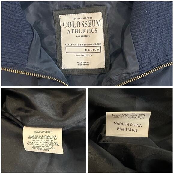 COLOSSEUM ATHLETICS U of A Ruffled Zip Up Puffer Vest SZ M $ $69 - Picture 11 of 11